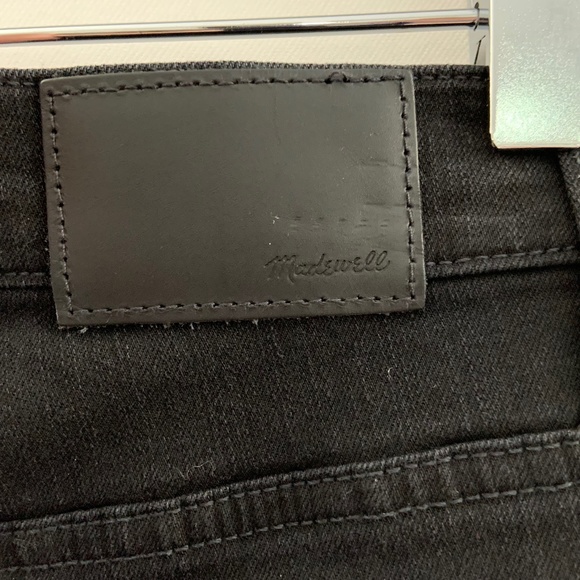 Madewell High Rise Black Skinny Knee-Rip Jeans NWT  - Waist 26 - Picture 10 of 13